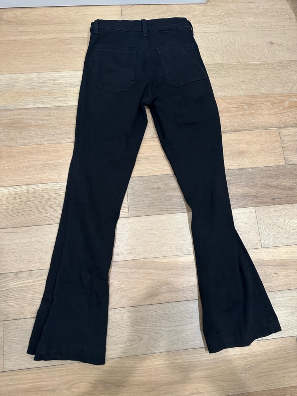 Ramy Brook Cindy High Rise Flare Jeans Black Button Front Women’s Size 28 - Picture 4 of 9